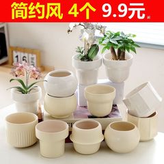 Wholesale Morandi-style Internet-famous flower pots—ceramic with tray, home-use, light luxury orchid and succulent plant pots—drop shipping available.