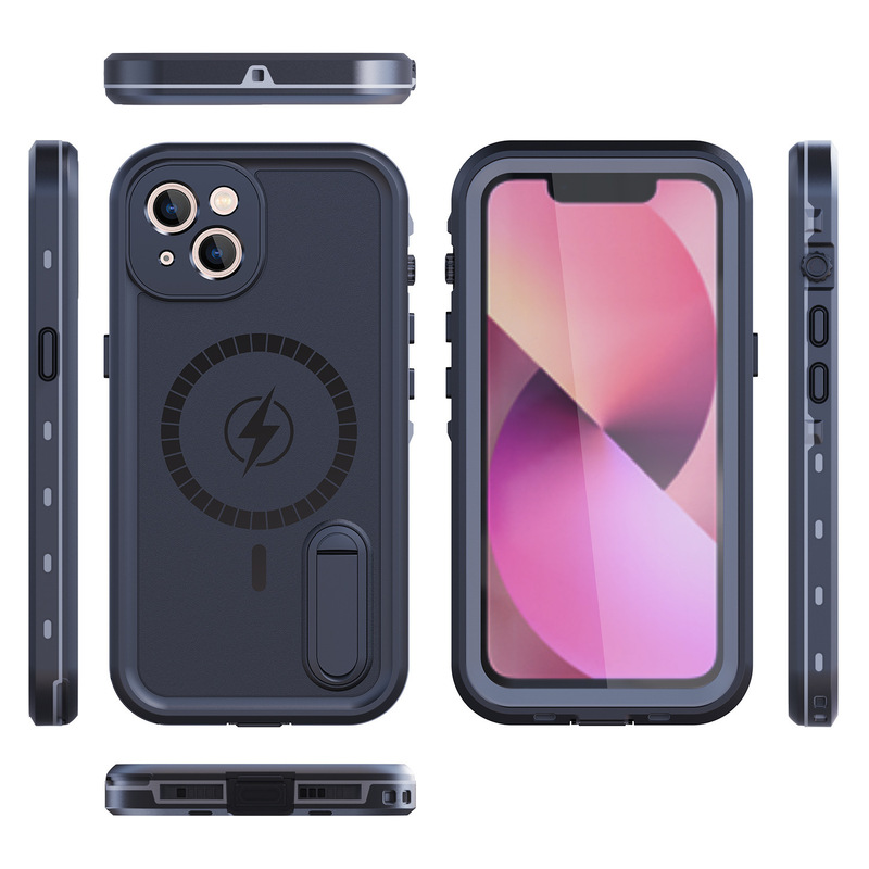 Red Pepper Waterproof Case Magnetic Suction Suitable for Apple iPhone13 Phone Case Waterproof Diving Sports Protective Case Red Pepper Waterproof Case Magnetic Suction Suitable for Apple iPhone13 Phone Case Waterproof Diving Sports Protective Case