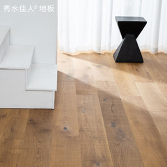 純三層実木床欧樫enfメーカー直販黒胡桃地色地暖寂風クリーム風15mm