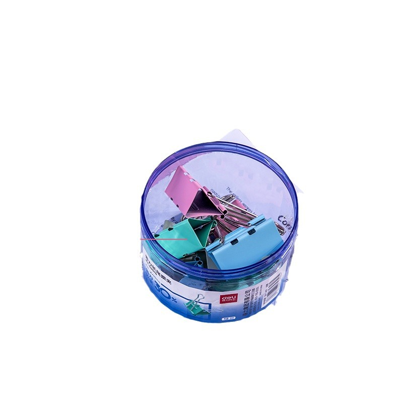 Deli 8551S/8552S/8553S/8554S/8555S clip de metal clip de billete de ahorro de trabajo de color clip de cola larga
