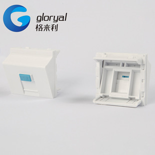 French panel 45*45 oblique angle single port panel European network single port French network panel