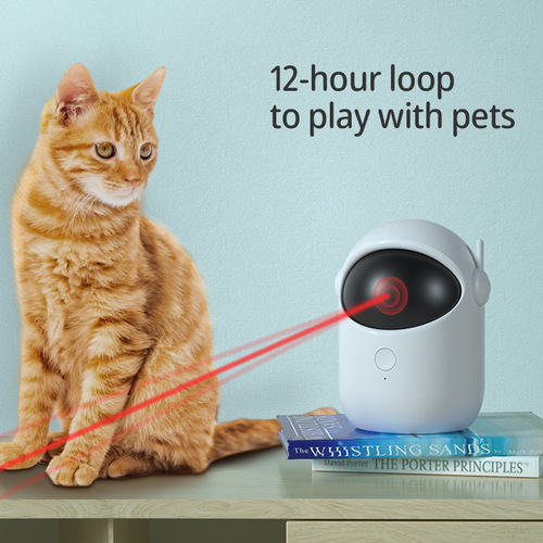 Amazon cross-border new laser cat teaser, cat teaser stick, infrared smart automatic self-stimulating cat and dog toy dropshipping