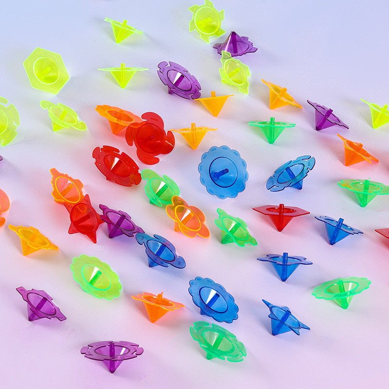 Plastic Small Top Kidsren's Nostalgic Rotating Top Small Lace Top Classic Toy Kindergarten Prize Gift