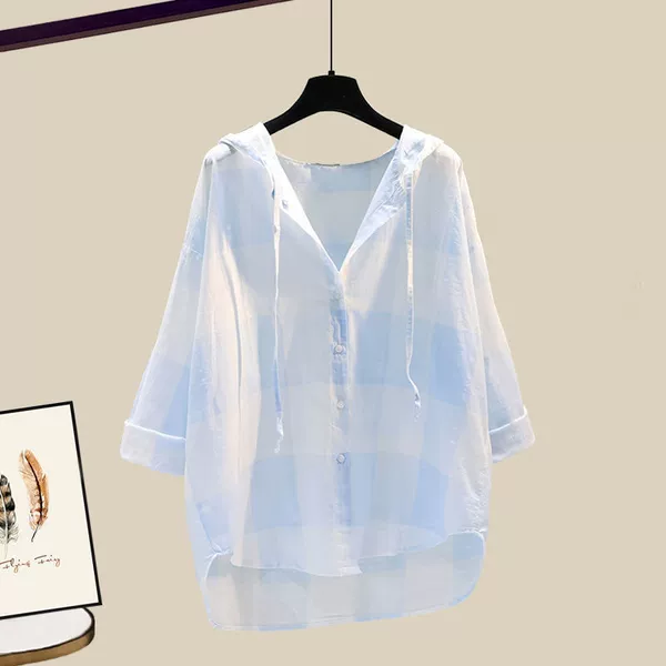 Blue shirt single piece