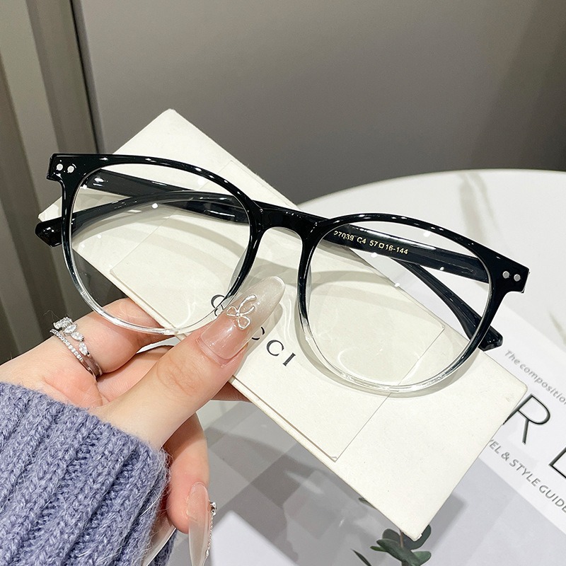 Nuevo red tortuga roja retrógrada gafas de marco grande para mujeres de protección de luz azul con grado ultraligero TR90 gafas de marco gafas espejo plano