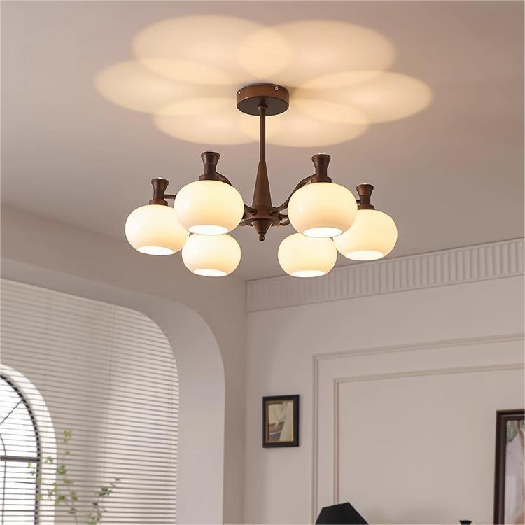 Lámpara de la sala de estar luces de estilo americano medieval luces de comedor luces de vestíbulo luces principales luces de dormitorio retro francesas lámparas Zhongshan