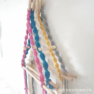 Factory direct hand woven tapestry rack hotel hostel towel rack fashion Nordic style ins roll paper rack