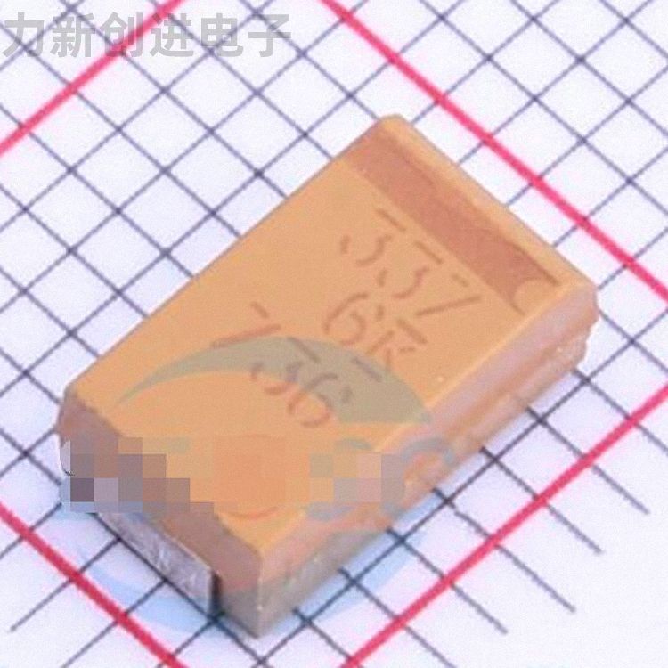 T495D337K006ATE100描述330uF(337) ±10% 6.3V 钽电容