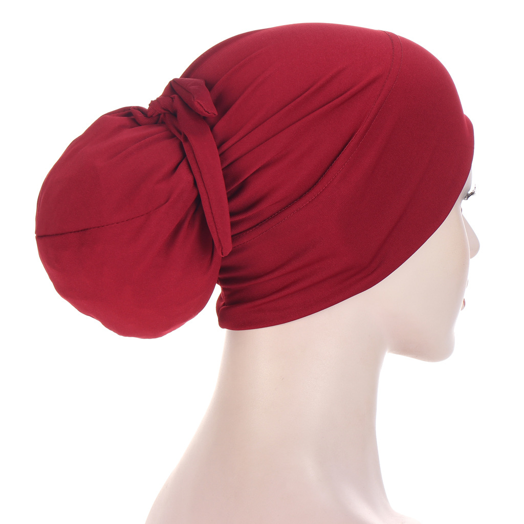 Women's Simple Style Solid Color Eaveless Beanie Hat display picture 4