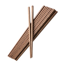日式鸡翅木筷子简约家用防滑快子实木家庭装厨房餐具筷子批发