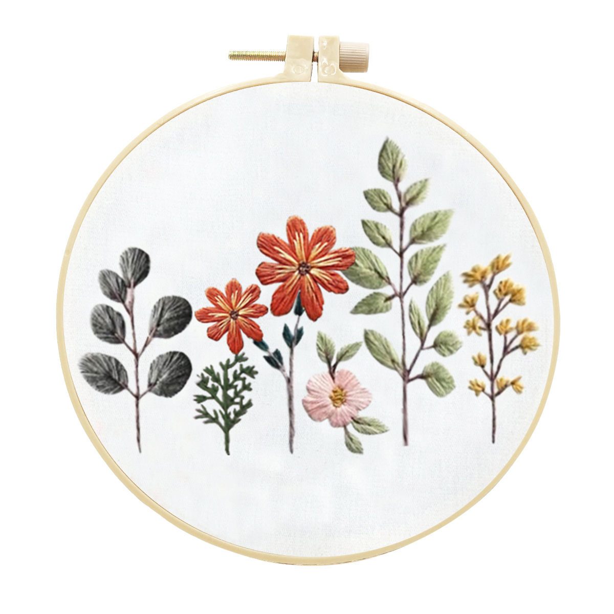 Original-Nuevo bordado DIY flor hecha a mano material de tela paquete conjunto fabricante creativo en stock con tutorial