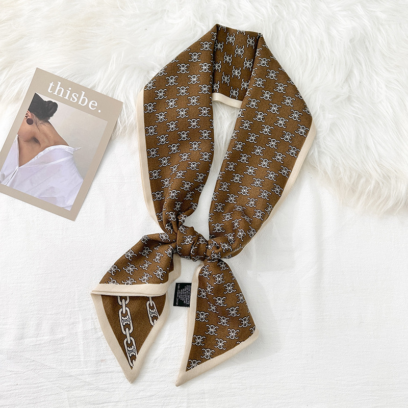 Diseño coreano de doble cara de estilo nicho toallas de correa de moda otoño y invierno damas de alto nivel de decoración bufandas de collar toallas de ángulo