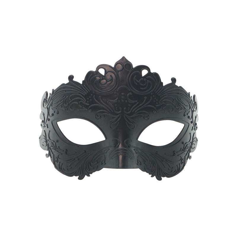 Amazon ventas calientes retro pintura aerosol ópera espectáculo medio rostro máscara de alto nivel props de baile máscara de plástico