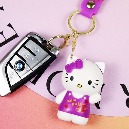 Hello Kitty figure keychain lighter hello kitty Sanrio figure red flame gas lighter