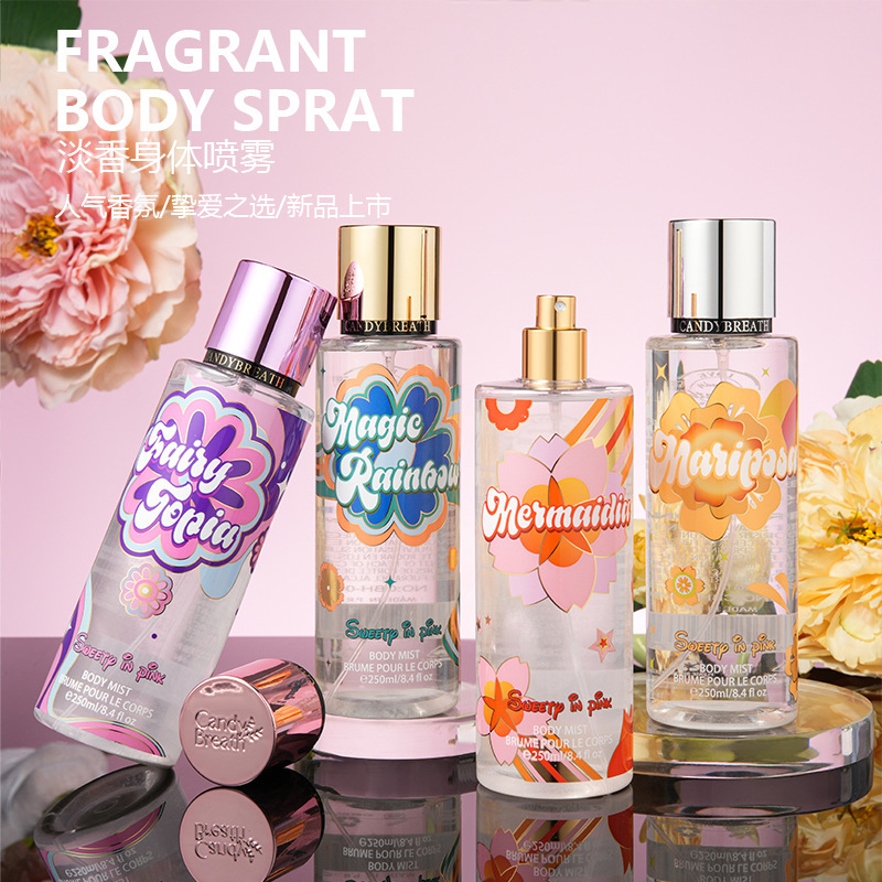 Cross-Border Popular Women's Perfume Body Fragrance Spray Foreign Trade Long-Lasting Light Floral Fragrance Wholesale 250ml Cross-Border Popular Women's Perfume Body Fragrance Spray Foreign Trade Long-Lasting Light Floral Fragrance Wholesale 250ml