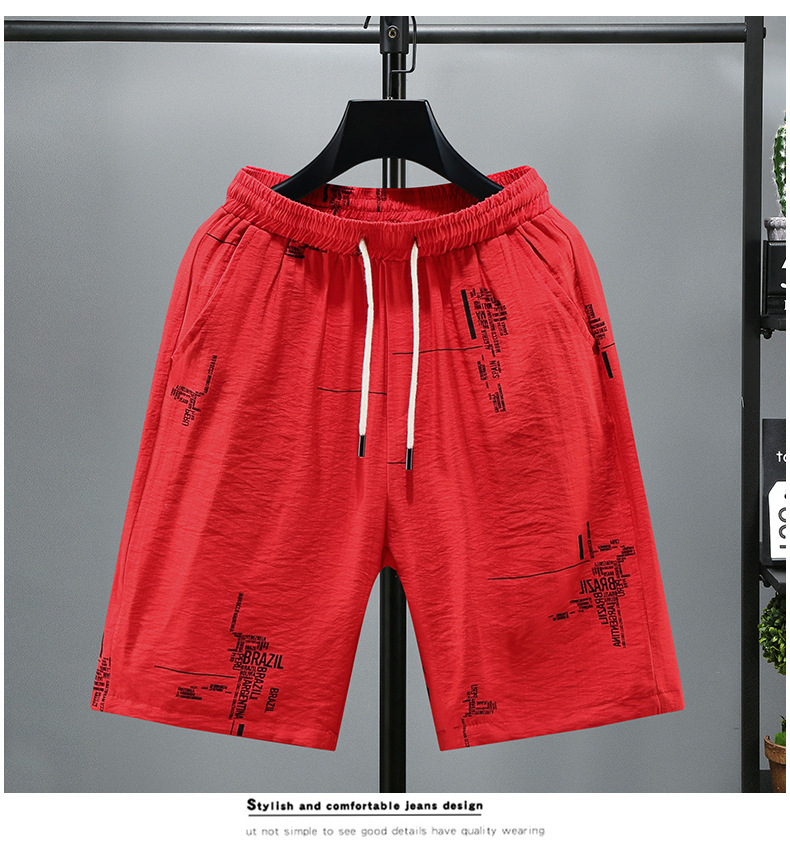Quick-dry Men's Beach Shorts With Adjustable Drawstring_voghion.com