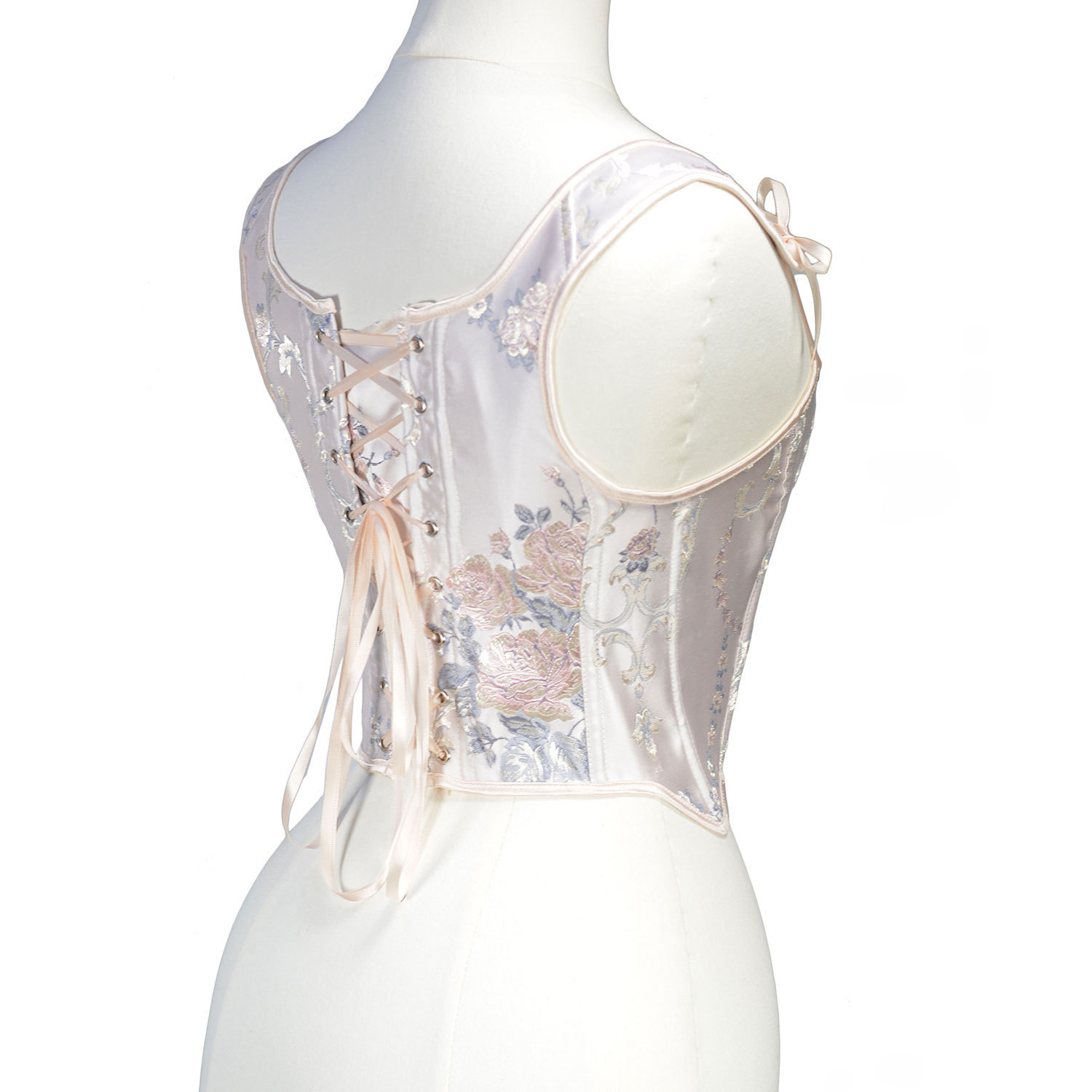 377 positioning flower European court chain flower embroidery chest support all-match corset Fishbone tights princess style