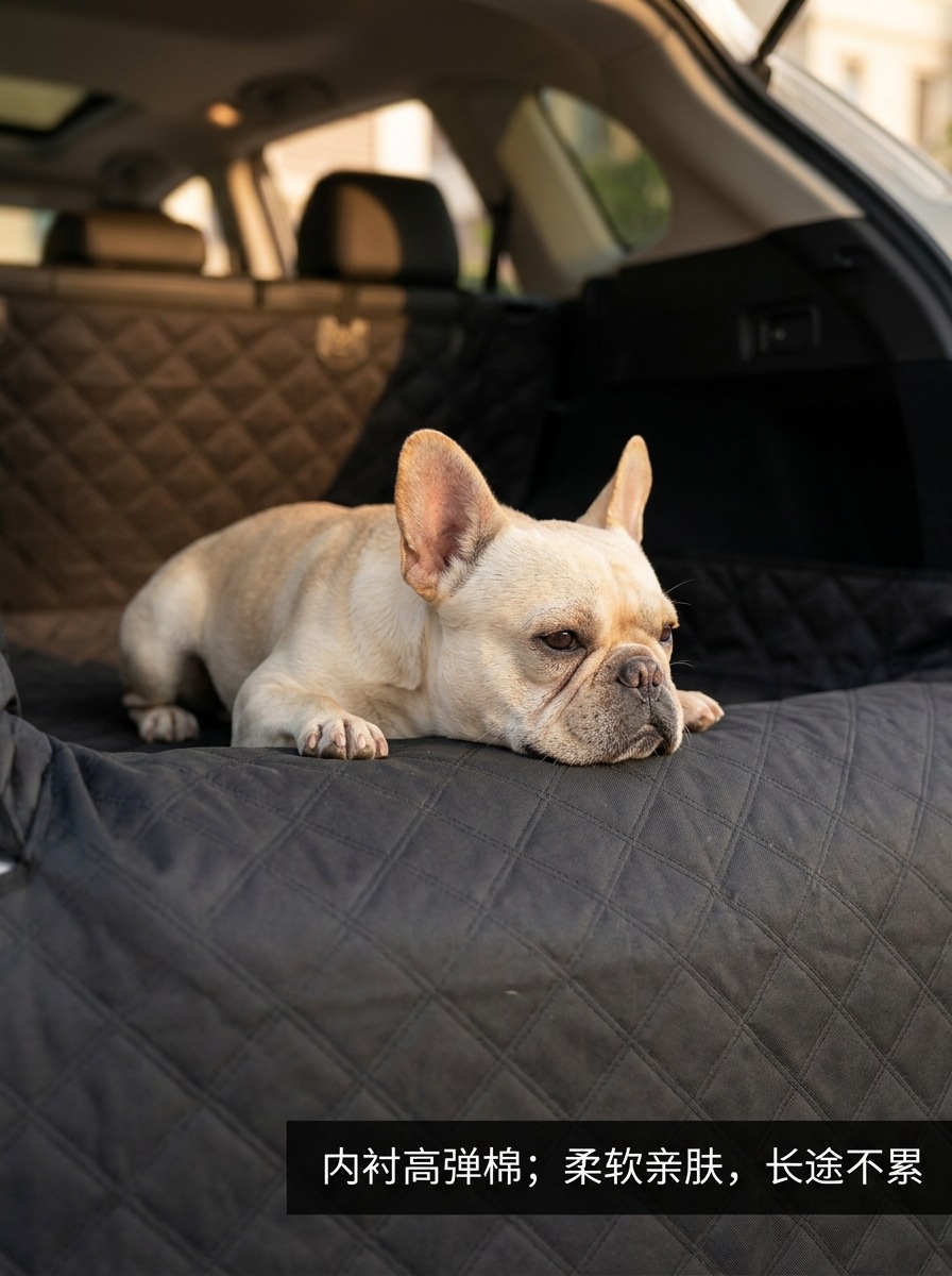 Amazon Car Pet Mat, Universal for All Seasons, Anti-Scratch and Anti-Slip Mesh, 600D Oxford Cloth Car Pet Trunk Mat
