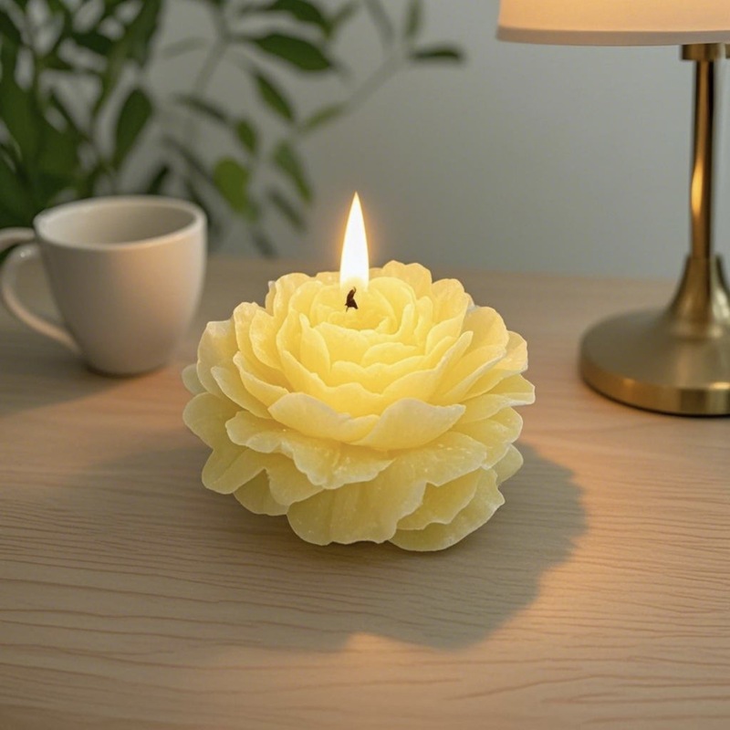 牡丹の花の形のお土産キャンドル手作りロマンチックな香りのギフト装飾装飾品花の香りのキャンドル卸売|undefined