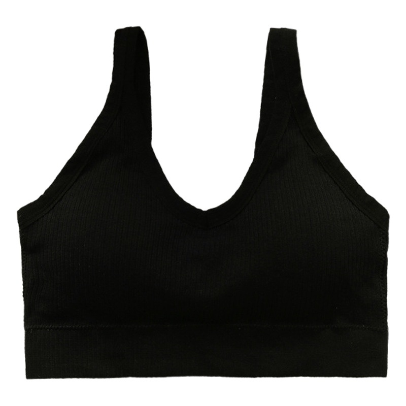 Seamless beauty back push up Correa inalámbrica chaleco en el pecho taza de una pieza fija de las mujeres anti-exposición tubo interior chaleco superior