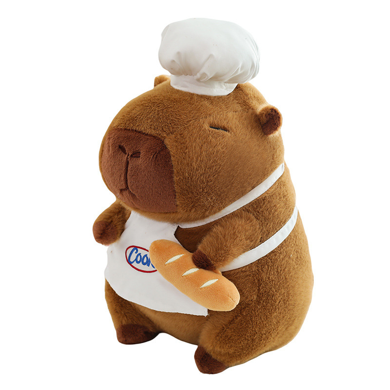 新しいシェフカピバラ人形カピバラぬいぐるみ睡眠枕人気の子供の人形ギフト卸売|undefined