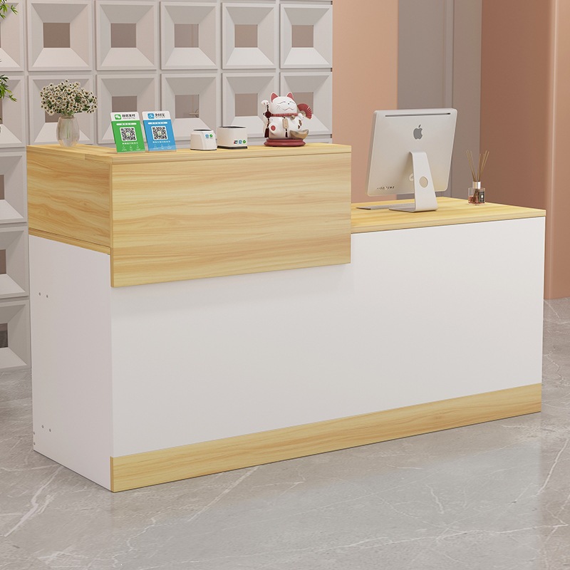 Cashier counter, company reception desk, simple front desk table, clothing store, convenience store, beauty salon, shop, small bar counter