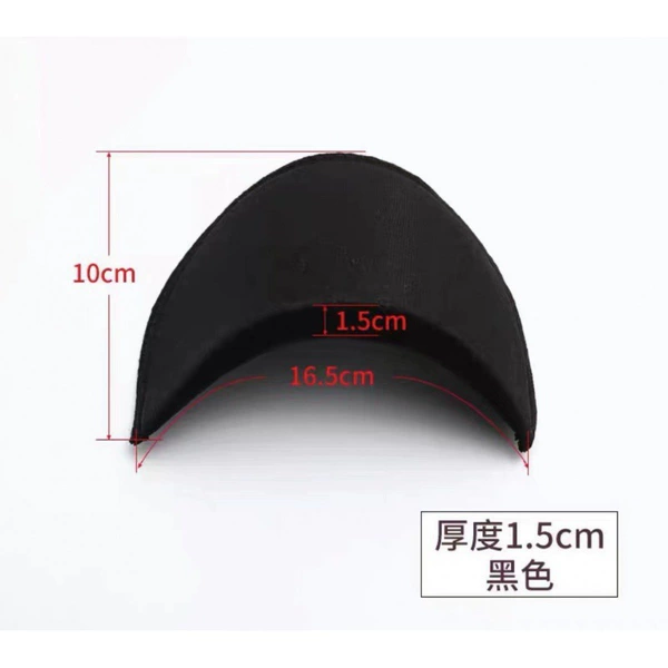 5 sets of 1.5 medium thick (black) sponge shoulder pads. Color allocation can be noted.