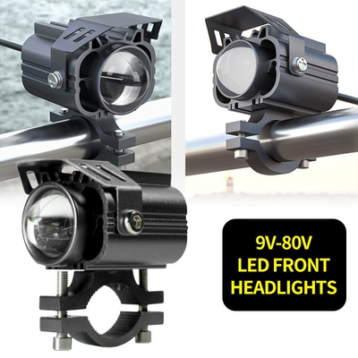 Spotlight Headlight Modification, Motorcycle headlights, headlights - yellow-light-white-light-without-flash-single-black-black-ring-big-faced-cat