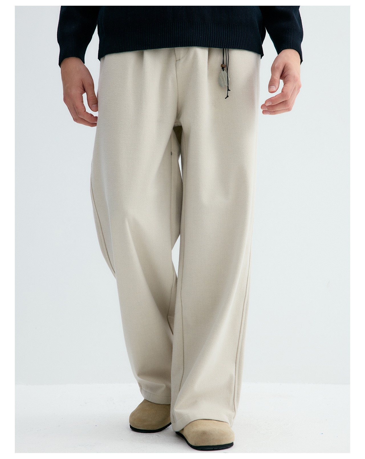 UNF Straight-Leg Drape Trousers