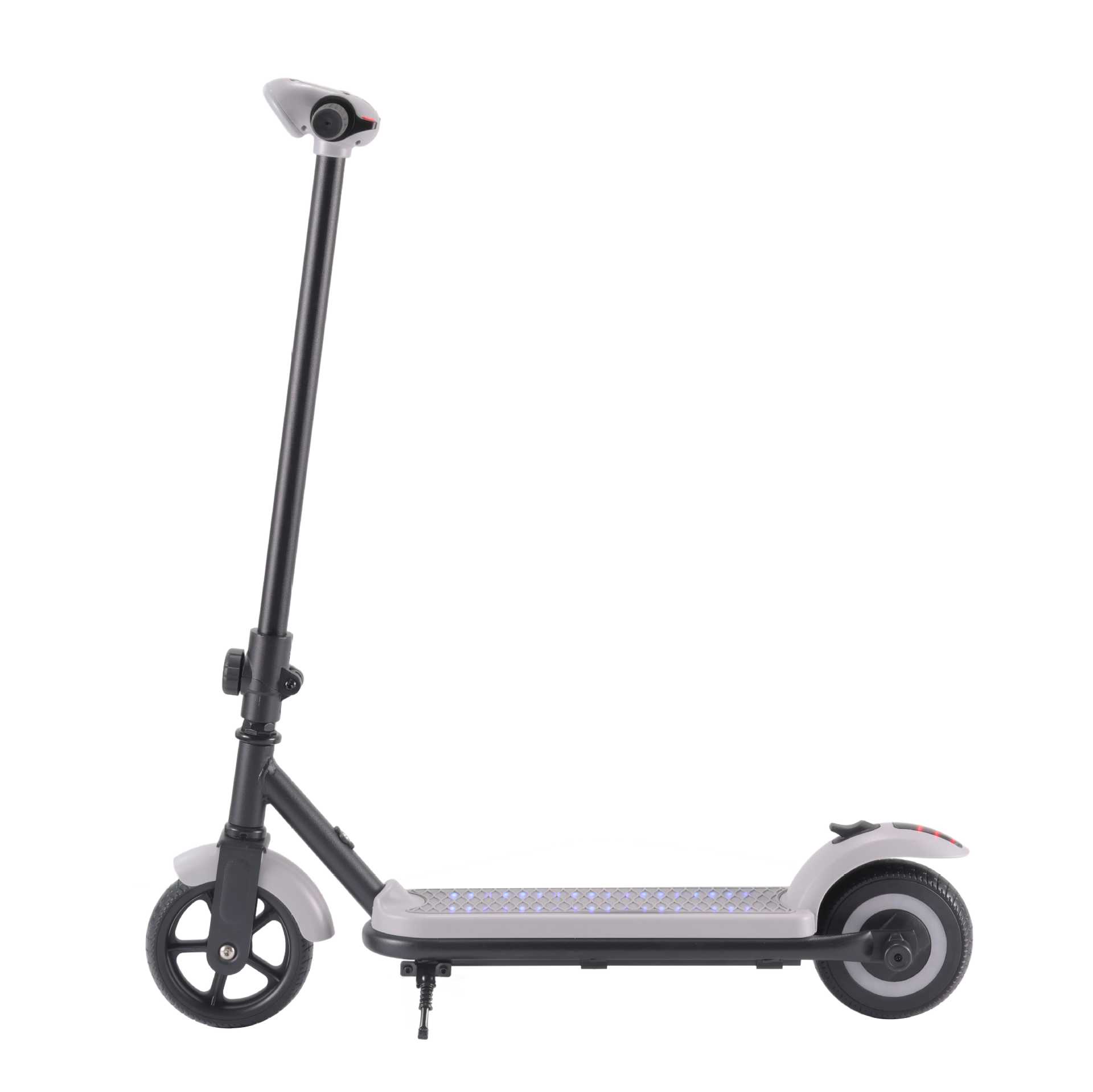 Cross-Border 6.5inch Foldable Children's Electric Scooter with Music and Flashing Lights, Aluminum Alloy Two-Wheeled Scooter for Outdoor Use