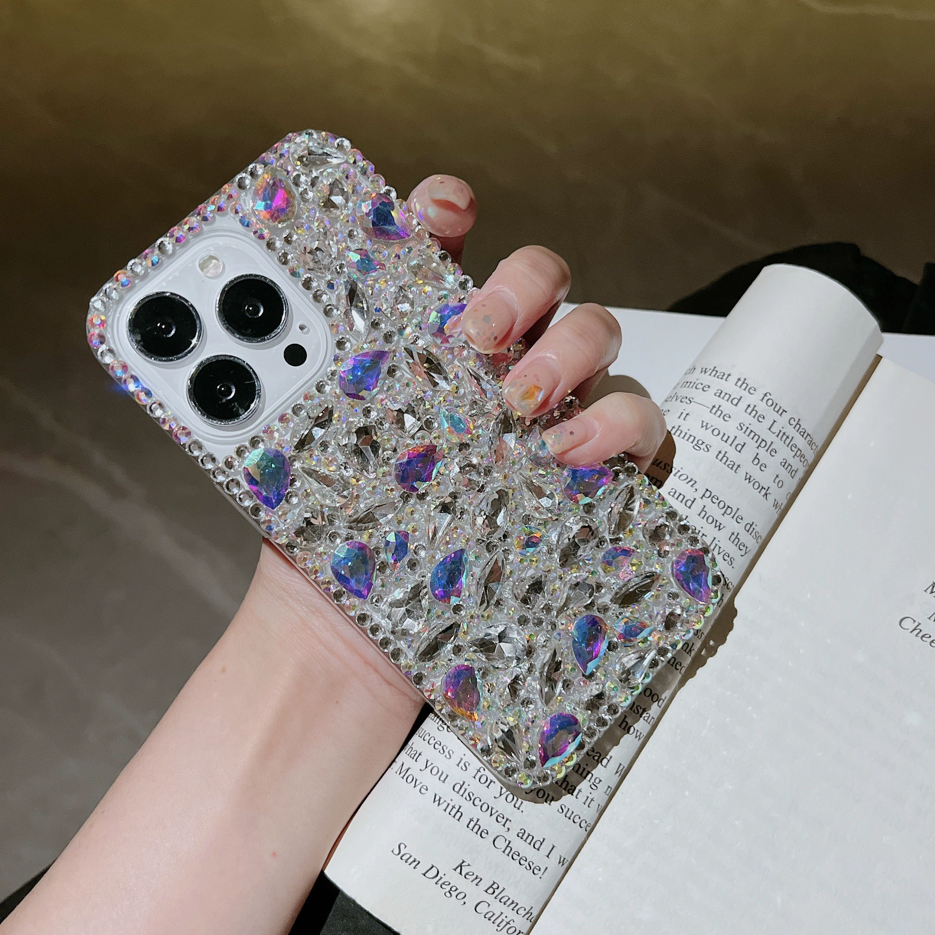 Apple, iPhone 14/15, совместимая накладка для телефона, защитный чехол, инкрустирован драгоценными камнями, iphone, 13, 13promax