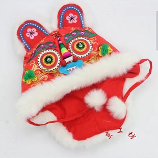 Handmade tiger hat children parent-child tiger hat year-old hat photo matching Hanfu scenic spot best-selling hat