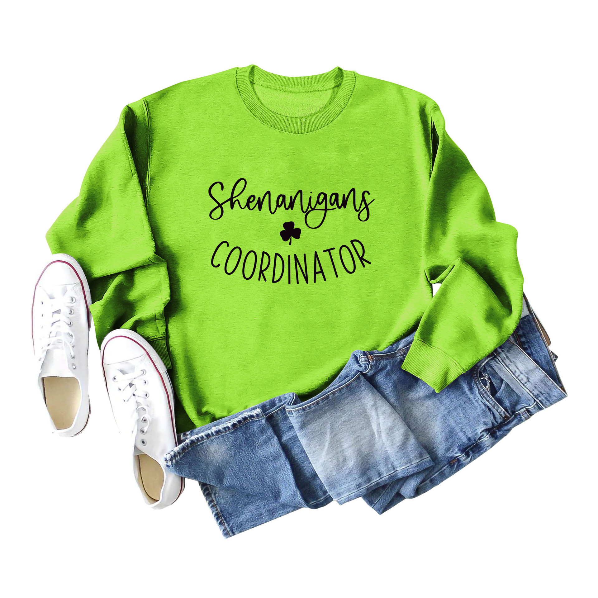 Women's Hoodies Long Sleeve Casual Streetwear Shamrock Letter display picture 28