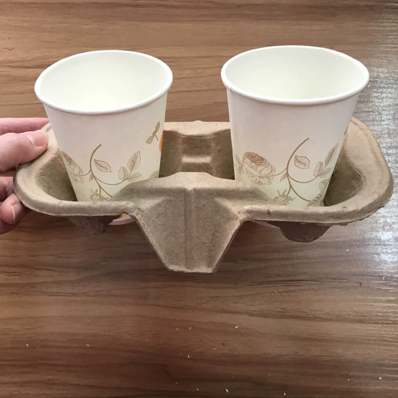 В наличии оптом держатель для бумажного стаканчика кофе чай с молоком два подстаканника утолщенный фиксированный держатель для бумажного стаканчика одноразовый