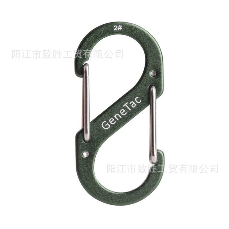 Bidirectional wire spring 8-character hook carousel buckle из алюминиевого сплава S-образной формы GeneTac No. 2