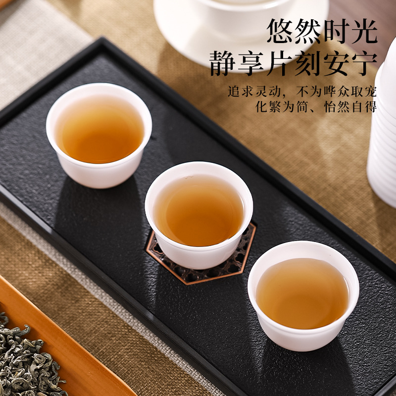 Taza de té de plástico PP doméstico desechable ecológico portátil viajar té sin olor resistente a caídas taza pequeña al aire libre
