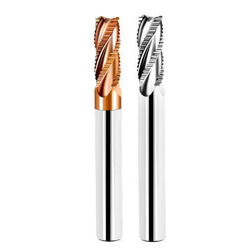 55° four-edged tungsten carbide roughing end mill Steel CNC tool Cemented carbide extended coating wavy end mill
