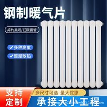 鋼二柱暖氣片 工程家用集中供暖柱式散熱器 壁掛式立式暖氣片廠家