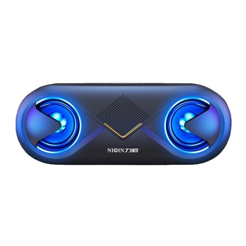 Liqin S6 Bluetooth speaker high volume with flashing light phone plug-in card large speaker subwoofer plug-in card wireless Bluetooth