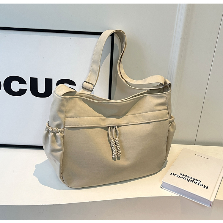 Schoudertas voor dames, grote canvas tote tas voor onderweg_voghion.com