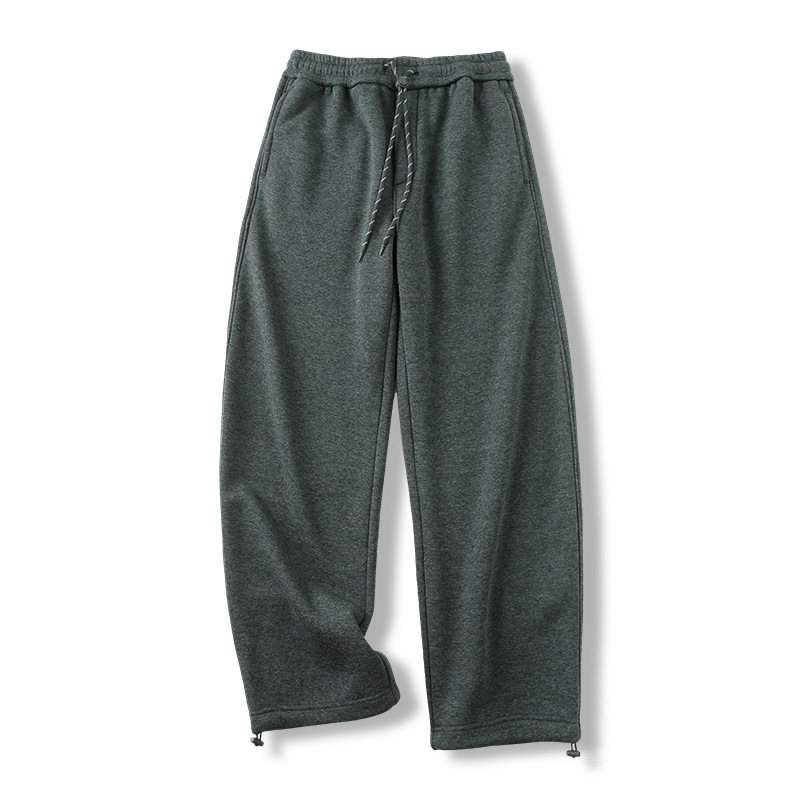 加厚加绒宽松阔腿裤2025秋冬季新款高腰宽松显瘦休闲百搭直筒裤子