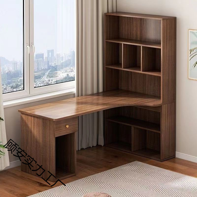 Desk Bookcase Integrated Table Corner Student Bedroom Home Simple Office Writing Desk Desktop E-Sports Computer Table