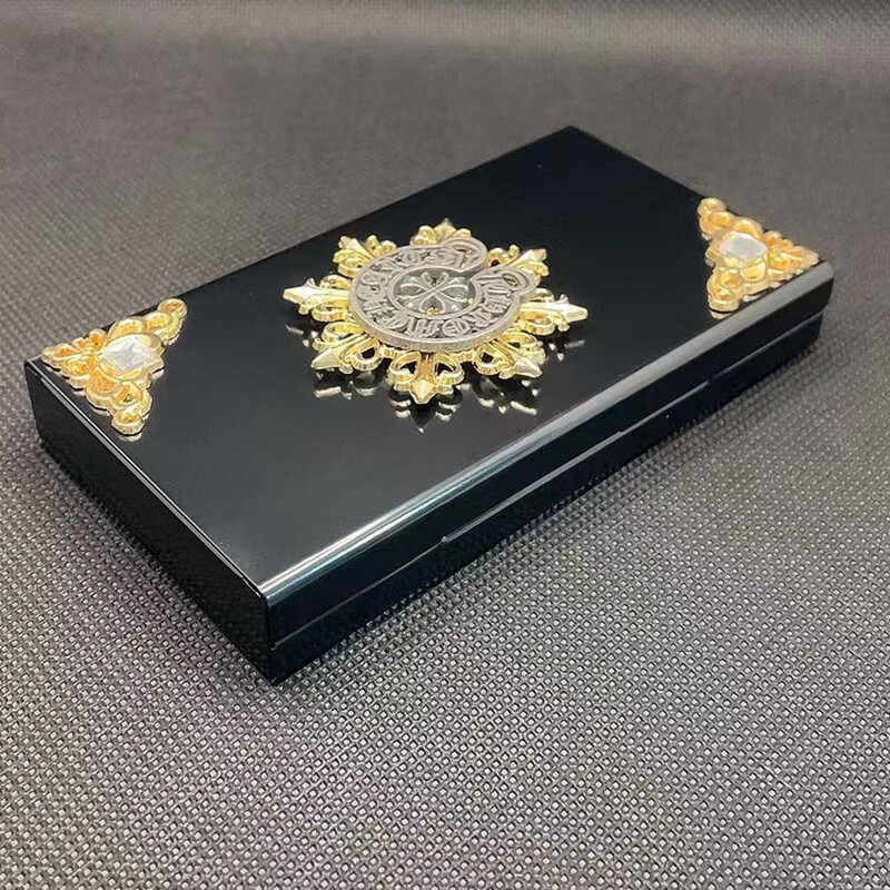 外贸批发跨境旋转皇冠烟盒细烟盒高颜值抗压香烟盒Cigarette Case|undefined