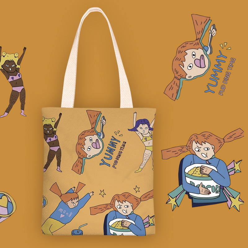 少女的日常新款2020帆布袋学生手提日系ins单肩帆布包