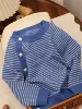 5. Navy blue horizontal strips/dense single line