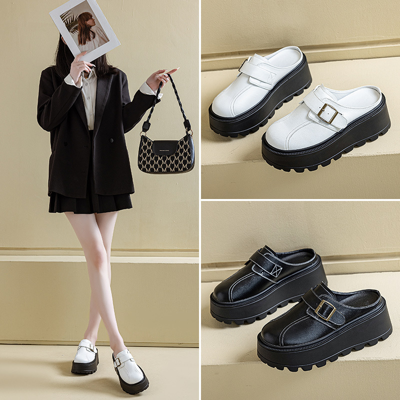 Wholesale 2026 New Thick-Soled Birkenstock-Style Women's Slip-On Loafers, Lightweight Versatile Casual Shoes, Outdoor Slippers