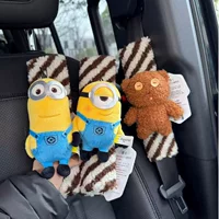 Universal Studios Little Yellow Man плюшевая кукла автомобильный ремень безопасности наплечный чехол для кукол Тим Медведь украшает новый автомобиль подарок