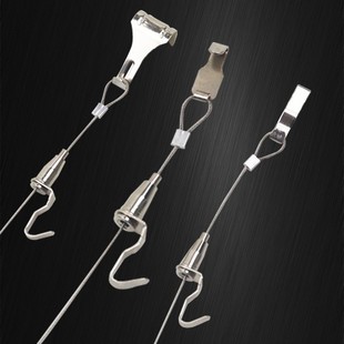 Picture Hanging Device Track Steel Wire Rope Adjustment Picture Hanging Hook Exhibition Hall Mural Photo Frame Hanging Picture Line Hanging Picture Artifact Picture Frame Hanging Rope