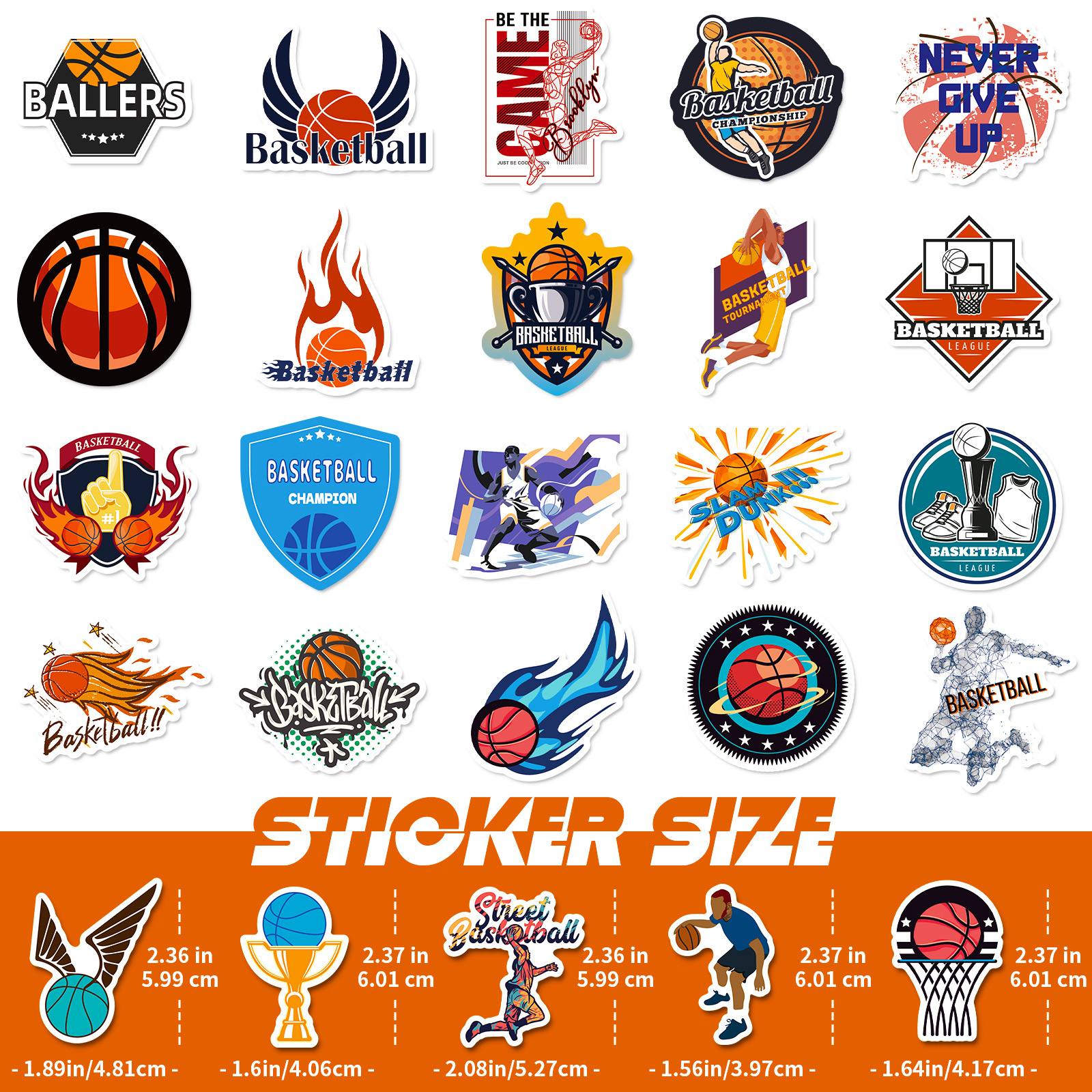 American New Sports NBA baloncesto estrella pegatinas al por mayor 50 pegatinas de baloncesto graffiti transfronterizo