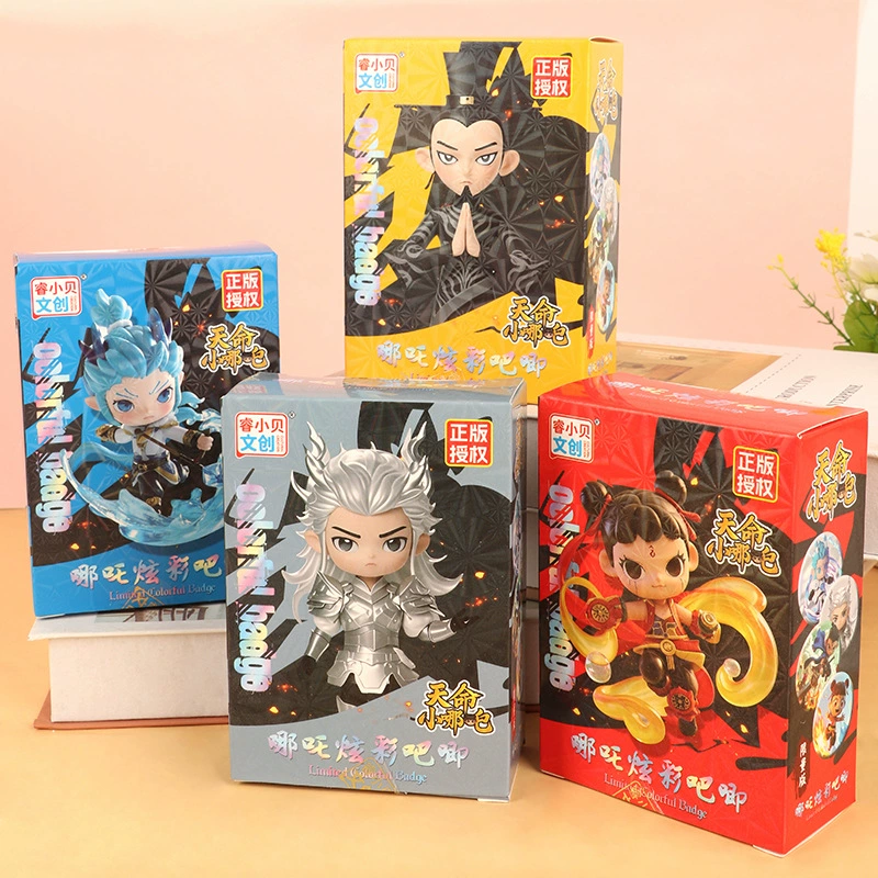 睿小贝 Destiny Little Nezha-Nezha Colorful Baba Детские забавные значки игрушки 9 (платная упаковка)